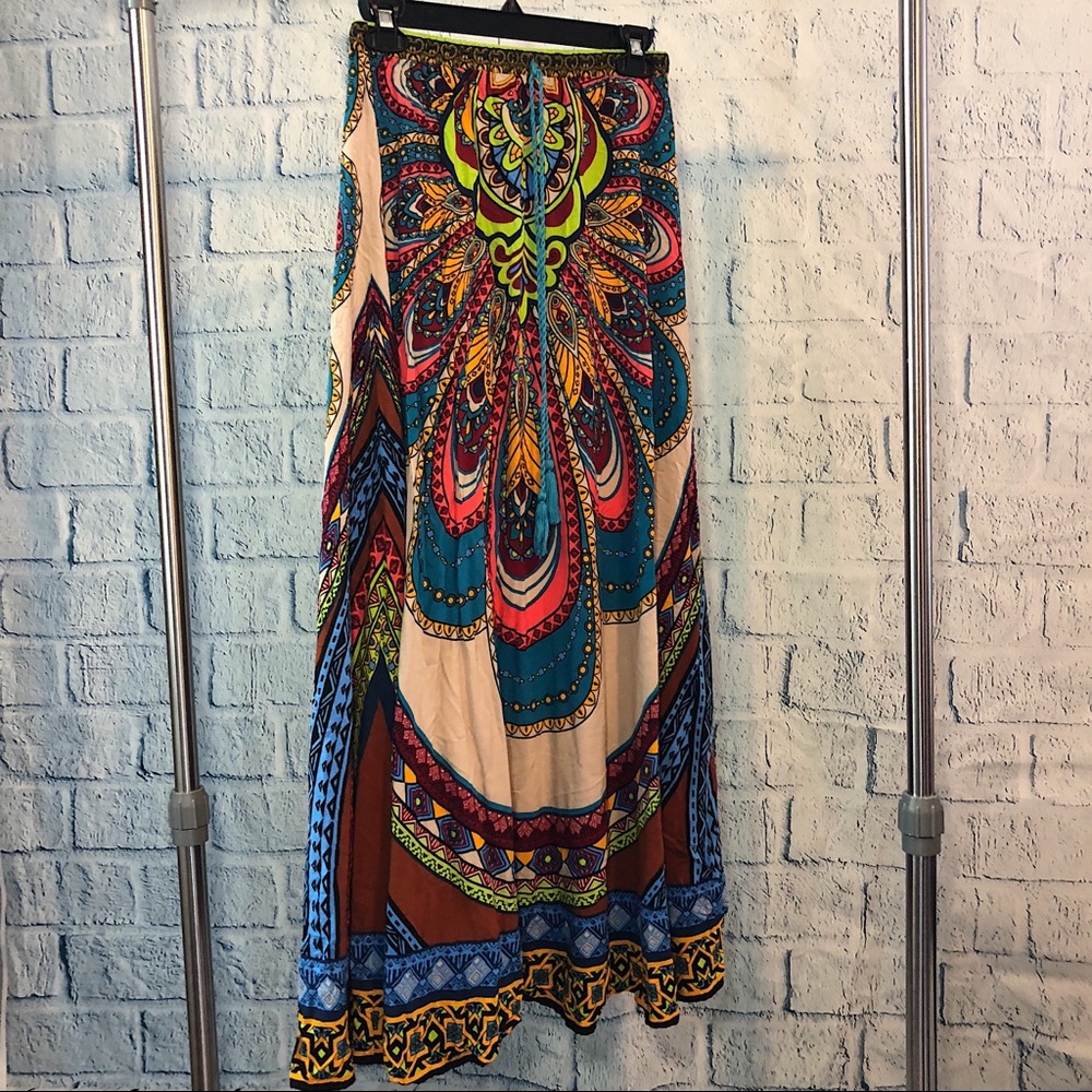 FLYING TOMATO All Over Printed Maxi Skirt